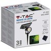 V-tac 2W LED įsmeigiamas lauko šviestuvas, juodas, 6400K, IP65, su saulės baterija