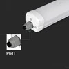 Lubinis šviestuvas Bikuvalt 36W LED linijinis paviršinis šviestuvas, 120cm, baltas, 4500K, IP65