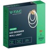 V-tac 36W LED sieninis šviestuvas, aukso sp., 3000K