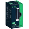 Sieninis šviestuvas, 2xGU10, juodas, IP44, šviečia į viršų ir į apačią