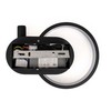 V-tac 14W LED sieninis šviestuvas, juodas, 3000K
