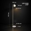 10W LED toršeras, nikelio/baltos sp., 3000K