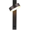 V-tac 8W LED sieninis šviestuvas, juodas, 3000K, su USB