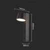 V-tac 8W LED sieninis šviestuvas, juodas, 3000K, su USB