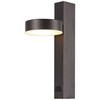 V-tac 8W LED sieninis šviestuvas, juodas, 3000K, su USB