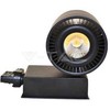 V-tac 33W LED COB šviestuvas į 3 fazių bėgelius, CRI >95, juodu korpusu, 6000K