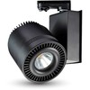 V-tac 33W LED COB šviestuvas į 3 fazių bėgelius, CRI >95, juodu korpusu, 6000K