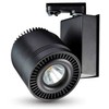 45W LED COB šviestuvas į 3 fazių bėgelius, juodas, CRI >95, 6000K
