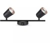 Lubinis šviestuvas V-tac 2x5W LED paviršinis šviestuvas, juodas, 3000K