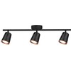 Lubinis šviestuvas V-tac 3x5W LED paviršinis šviestuvas, juodas, 3000K