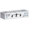 Lubinis šviestuvas V-tac 3x5W LED paviršinis šviestuvas, juodas, 3000K