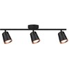 Lubinis šviestuvas V-tac 3x5W LED paviršinis šviestuvas, juodas, 3000K