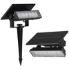 0,9W LED įsmeigiamas lauko šviestuvas, juodas, 3000K, IP65, su saulės baterija