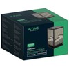 V-tac Pastatomas lauko šviestuvas, E27, juodas, IP65