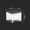 V-tac 8W LED įkraunamas lauko šviestuvas su saulės baterija, juodos/baltos sp., 3000K, IP65