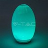V-tac 0,2W LED įkraunamas lauko šviestuvas, kiaušinio formos, 3000K/RGB, IP44, su saulės baterija