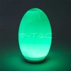 V-tac 0,2W LED įkraunamas lauko šviestuvas, kiaušinio formos, 3000K/RGB, IP44, su saulės baterija