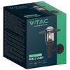 V-tac Sieninis šviestuvas, E27, juodas, IP44