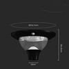 V-tac 15W LED įkraunamas lauko šviestuvas su saulės baterija ir judesio davikliu, juodas, 3000/4000/6000K, IP65