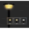 V-tac 15W LED įkraunamas lauko šviestuvas su saulės baterija ir judesio davikliu, juodas, 3000/4000/6000K, IP65