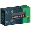 V-tac 5W LED šviestuvas į magnetinius bėgelius, juodas, 4000K, pakreipiamas
