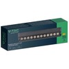 V-tac 12W LED šviestuvas į magnetinius bėgelius, juodas, 3000K, pakreipiamas