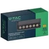 V-tac 5W LED šviestuvas į magnetinius bėgelius, juodas, 3000K, pakreipiamas
