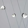 Bikuvalt 12W LED pakabinamas šviestuvas, baltu korpusu, 3000K, tvirtinamas ant 48V magnetinio dirželio