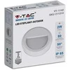 V-tac 2W LED paviršinis šviestuvas, baltas, 4000K, IP65