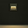 Bikuvalt 2W LED kvadratinis šviestuvas, pilkas, IP65, 3000K