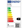 V-tac 3W LED sieninis įleidžiamas šviestuvas, juodos/baltos sp., 3000K