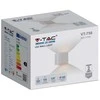 V-tac 5W LED sieninis šviestuvas, baltas, 3000K