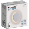 Sieninis šviestuvas V-tac 5W sieninis lauko šviestuvas, baltas, 3000K, IP65