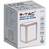 V-tac 12W LED sieninis šviestuvas, baltas, 3000K, IP65