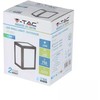 12W LED sieninis šviestuvas V-TAC, juodu korpusu, IP65, 4000K (natūraliai balta)