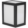 V-tac 12W LED sieninis šviestuvas, juodas, 3000K