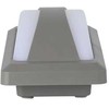 V-tac 12W LED sieninis šviestuvas, pilku korpusu, 3000K, IP65