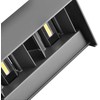 Sieninis šviestuvas V-tac 24W LED sieninis lauko šviestuvas, pilkas, 3000K, IP65