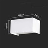 V-tac 24W LED sieninis lauko šviestuvas, baltas, 3000K, IP65