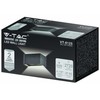 Sieninis šviestuvas V-tac 24W LED sieninis lauko šviestuvas, juodas, 3000K, IP65