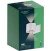 V-tac 5W LED sieninis šviestuvas, baltas, 3000K