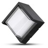 V-tac 7W LED sieninis šviestuvas, juodas, 3000K, IP65