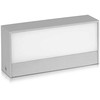 V-tac 9W LED sieninis šviestuvas, pilku korpusu, 4000K, IP65