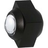 V-tac 2W LED sieninis šviestuvas, juodas, 3000K, IP54