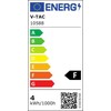 V-tac 4W LED sieninis šviestuvas, juodas, 3000K, IP54