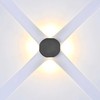 V-tac 4W LED sieninis šviestuvas, juodas, 4000K, IP54