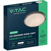Lubinis šviestuvas 30/60W LED paviršinis šviestuvas, tamsios medžio sp., 3000-6500K, dimeriuojamas