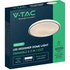 Lubinis šviestuvas 30/60W LED paviršinis šviestuvas, juodos sp., 3000-6500K, dimeriuojamas