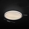 Lubinis šviestuvas 30/60W LED paviršinis šviestuvas, juodos sp., 3000-6500K, dimeriuojamas