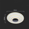 Lubinis šviestuvas V-tac 125W LED paviršinis lubų šviestuvas, baltas, 3000/6500K, dimeriuojamas, su nuotolinio valdymo pulteliu